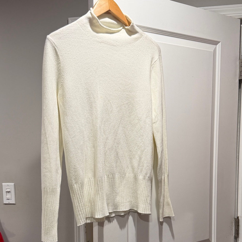 French Connection Cream Turtleneck Sweater